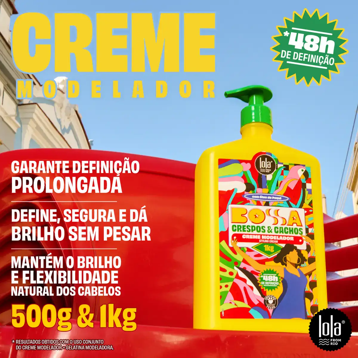 Lola Bossa Crespos e Cachos Creme Modelador 500ml - Image 3