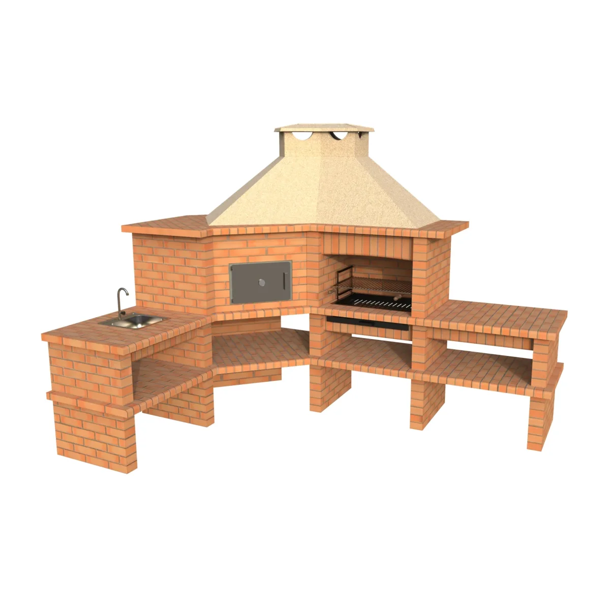 Barbecue de canto com Forno AV360B