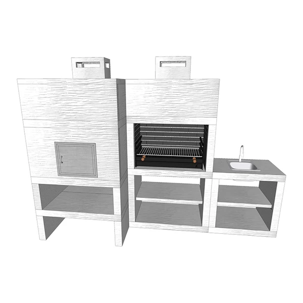 Barbecue Moderno com Forno e Lava-loiças AV100M - Image 6