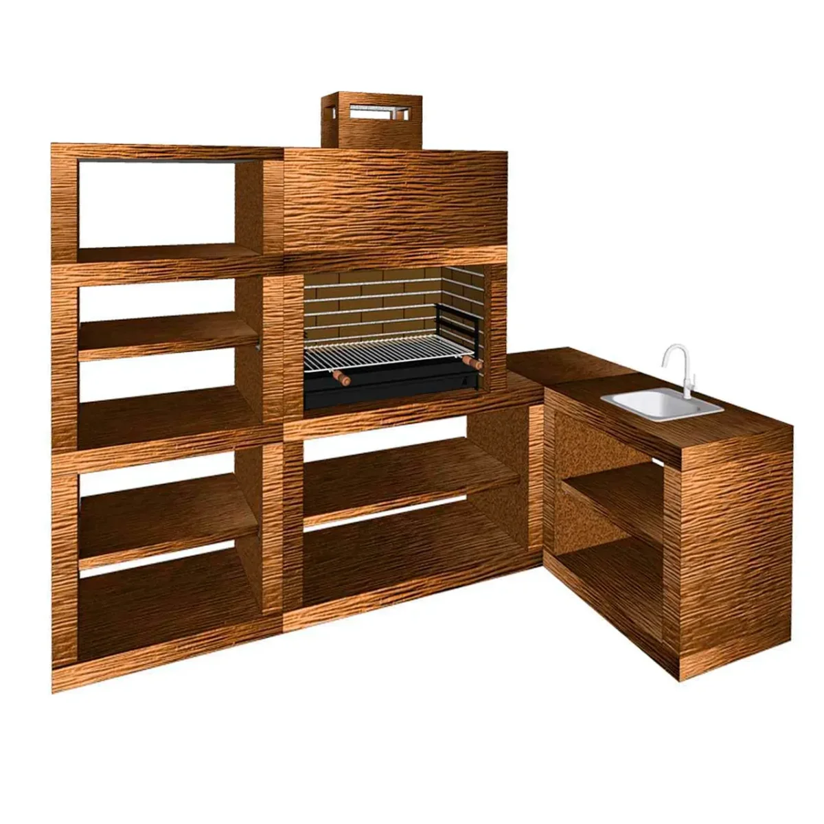 Barbecue Moderne d'angle AV14B - Image 9