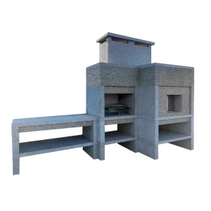Barbecue en granit avec four a Pizza GR25F
