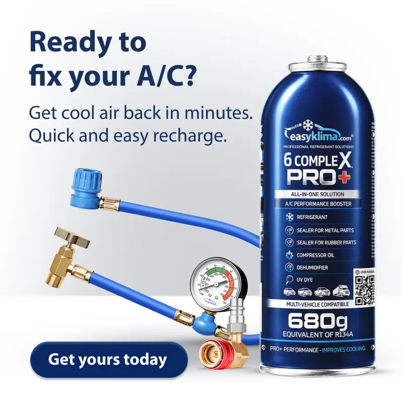 EasyKlima 6 CompleX PRO+ kit de recarga A/C automóvel 6em1 – R134a, HP/LP - Image 9