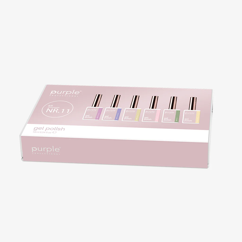 Purple Kit Novos Vernizes Nr.11 6 unid. +Oferta 3 pinceis - Image 2
