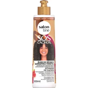 Salon Line Sos Activador De Cachos Ricino E Queratina 300ml