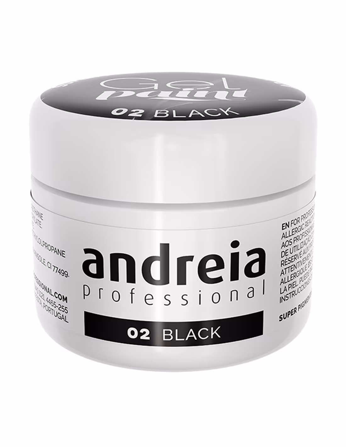 Andreia Gel Paint 01 Black 4ml
