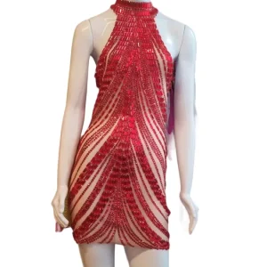 Vestido tule pedraria