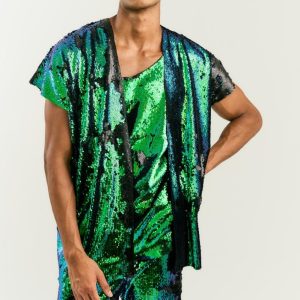 Kimono paetê duplo