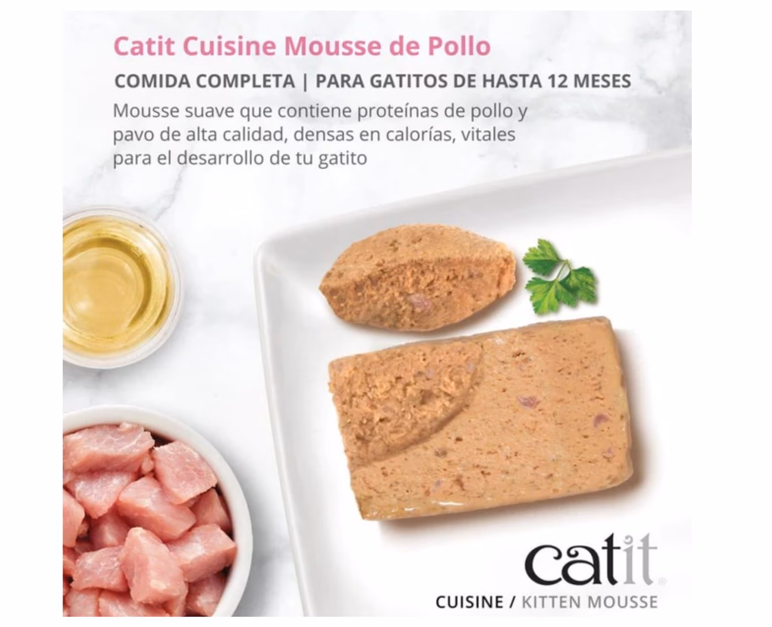 Catit Cuisine Mousse de Frango para Kitten 90 g - Image 3