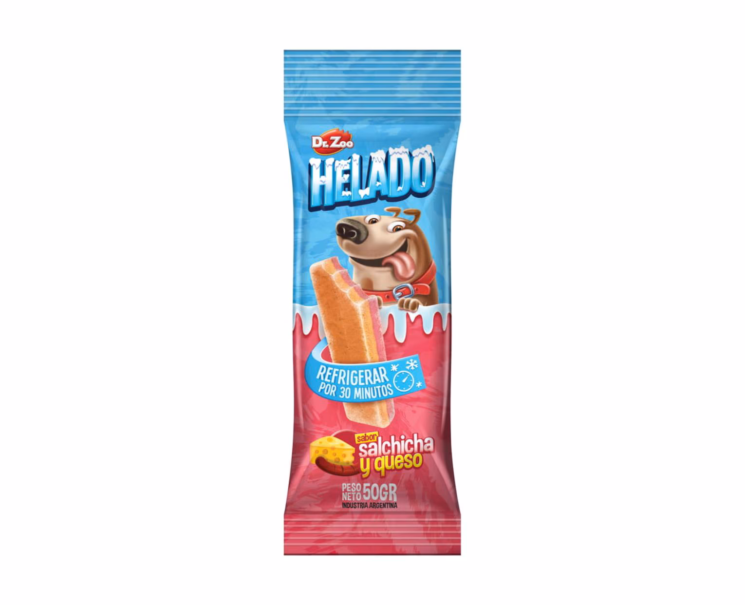 Dr. Zoo Gelado para Cães de Salsicha e Queijo