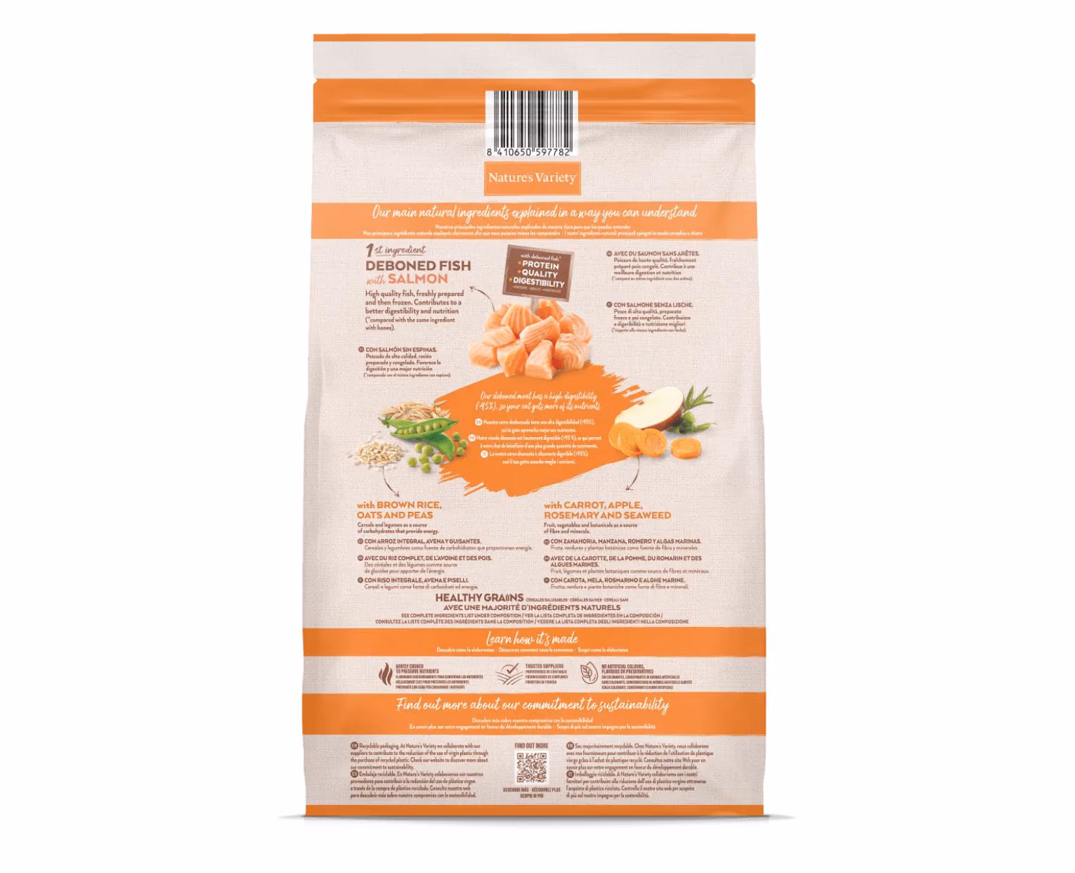 Nature’s Variety Healthy Grains Adult Sterilized Salmão - Image 3