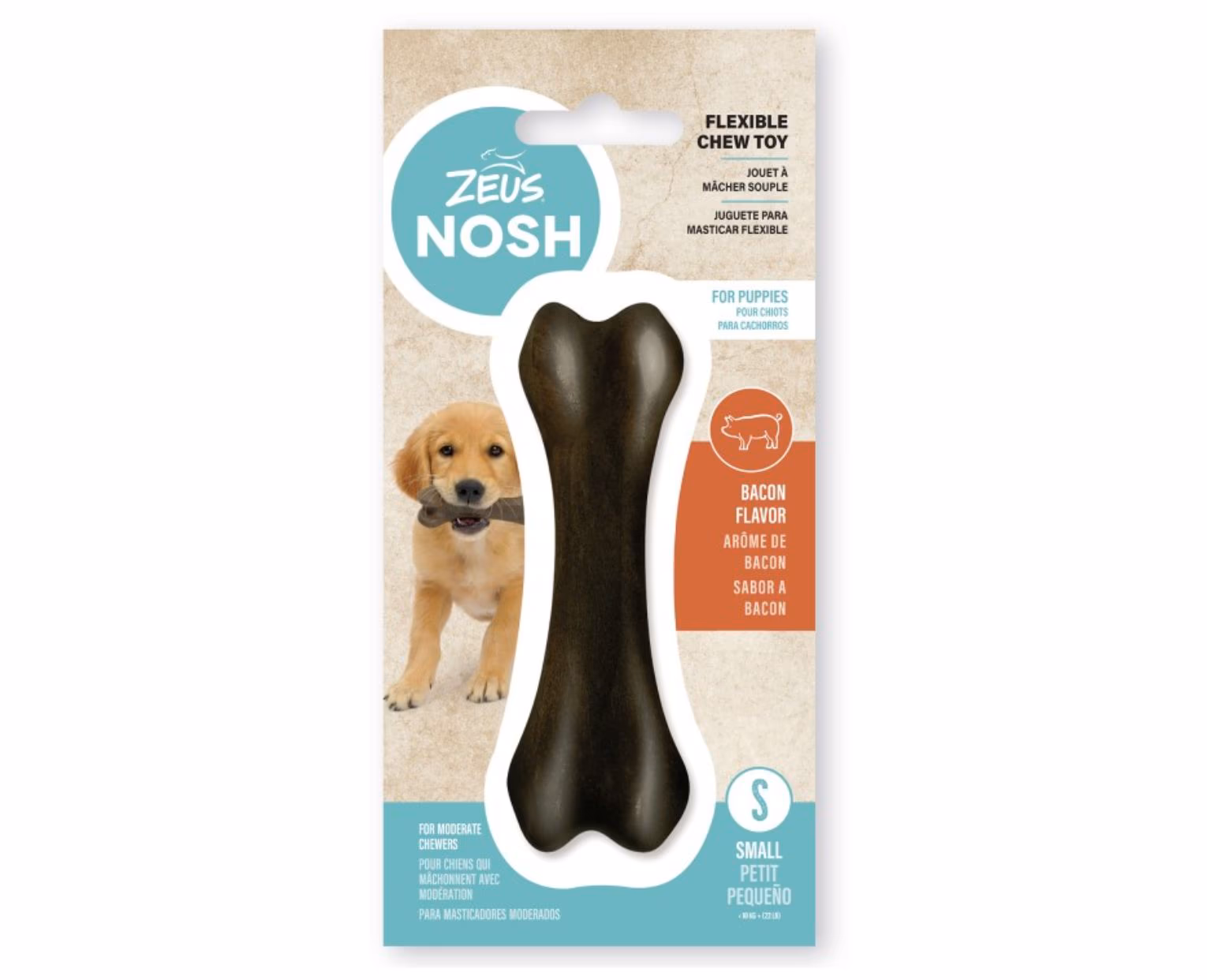 Osso Zeus Nosh Flexible Chew Bone – Bacon