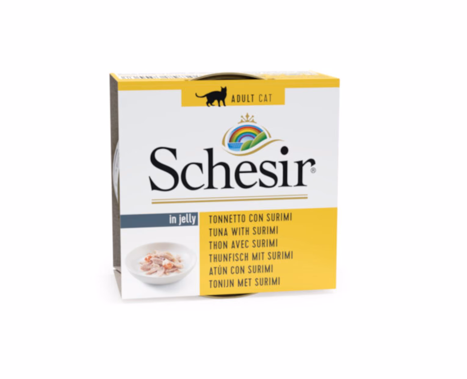 Schesir Gato Atum com Surimi em Geleia Lata 85gr
