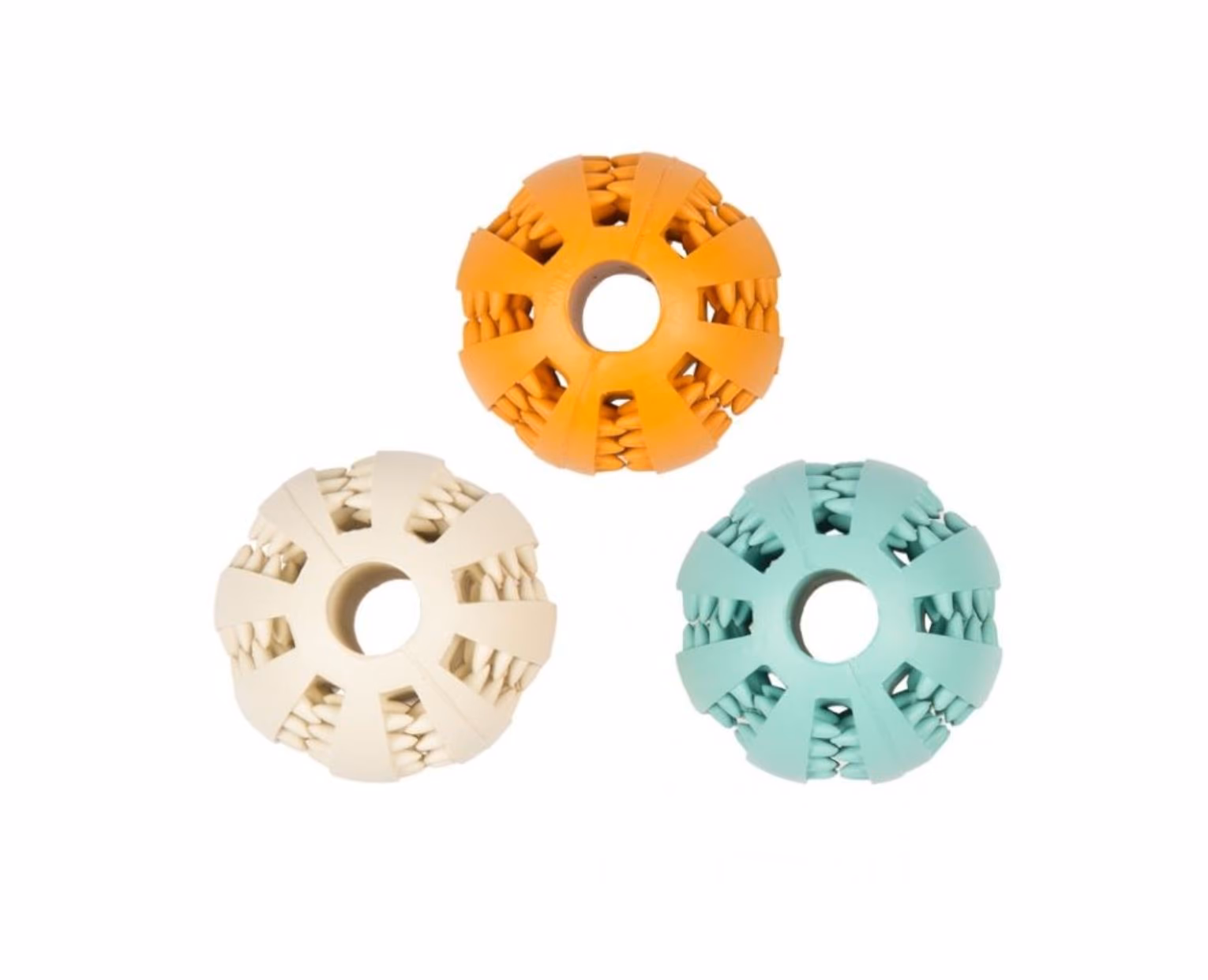 Bola Dental Duvo Plus para Cães – Brinquedo de Borracha para Higiene Oral