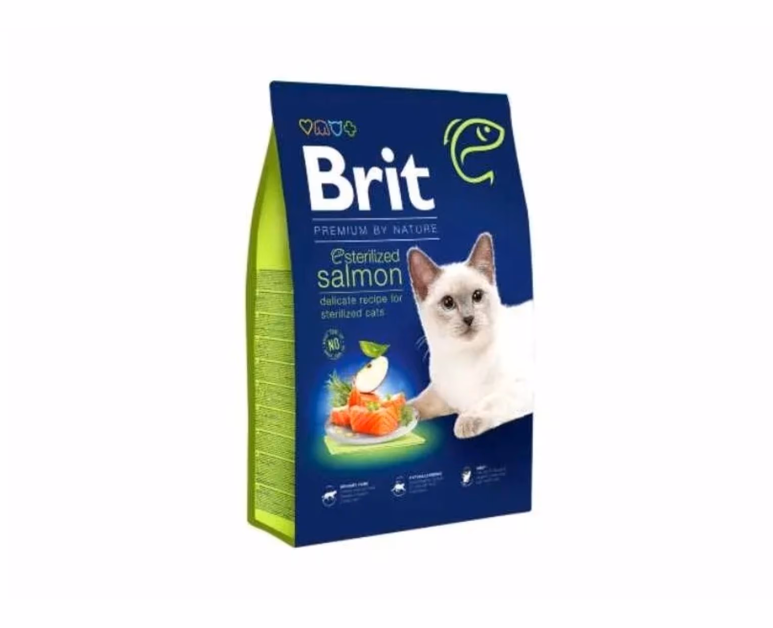 Brit Premium By Nature Cat Sterilized Salmon – Ração para gatos adultos esterilizados
