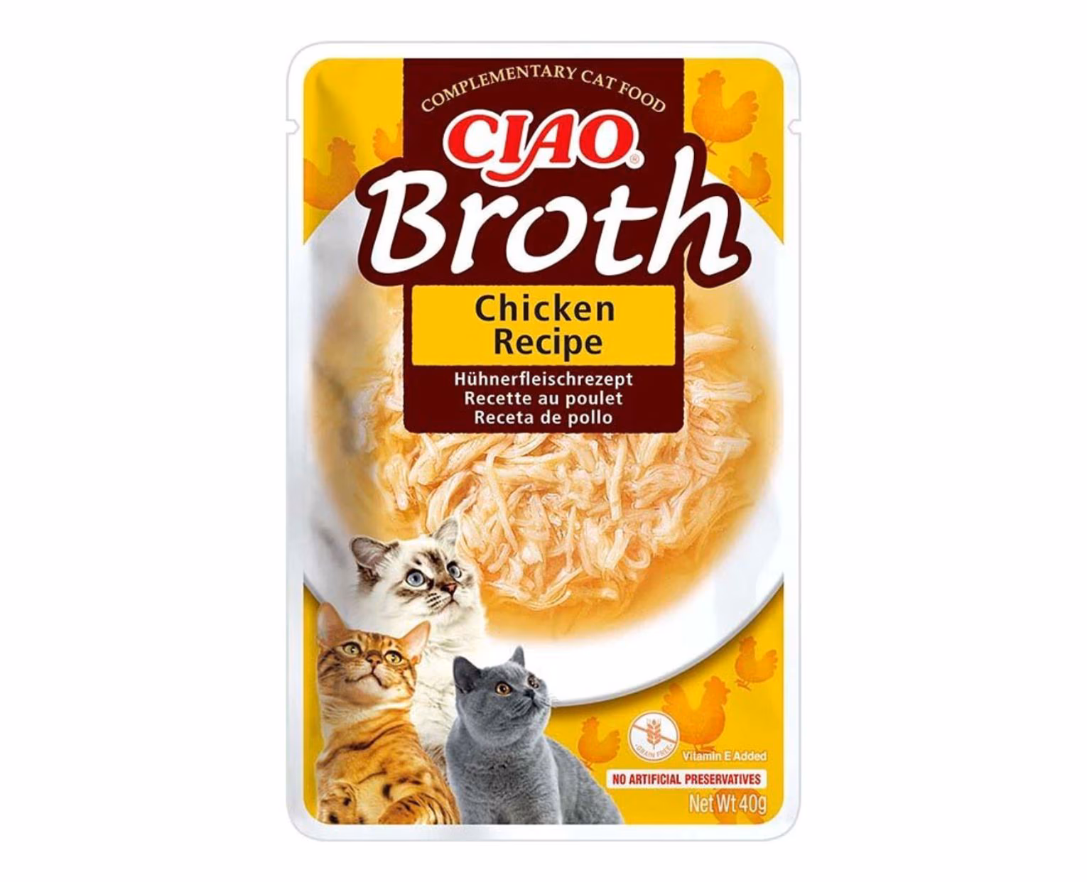 Ciao Broth Sopa de Frango 40 g – Alimento Húmido Complementar para Gatos - Image 2