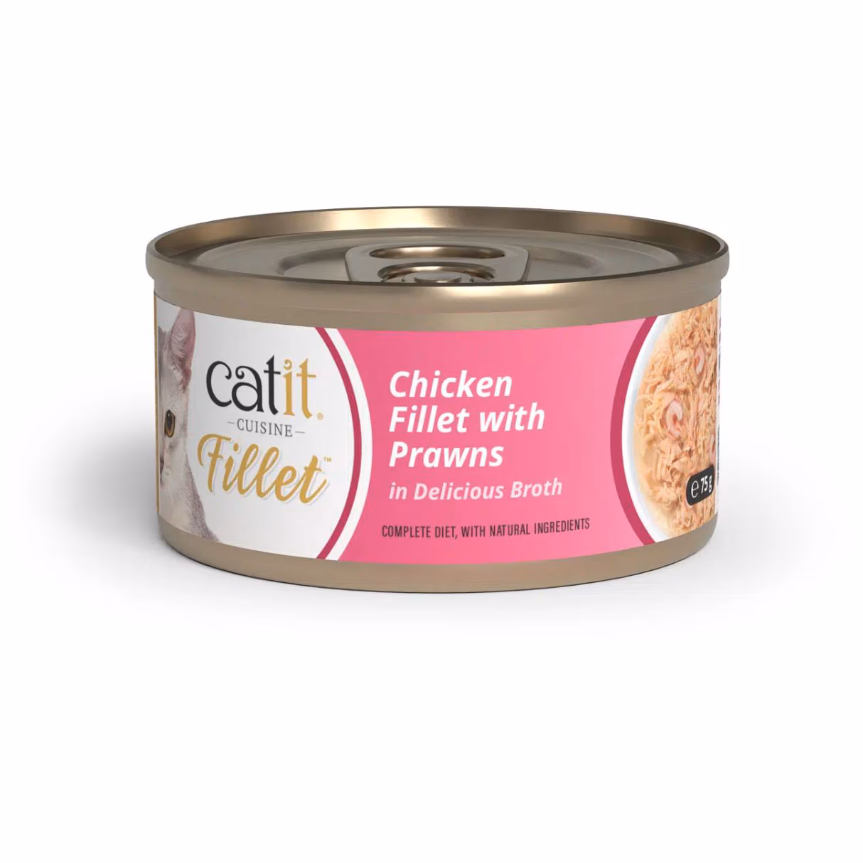 Catit Cuisine Fillet Frango Desfiado com gambas em caldo 75 gr - Image 3