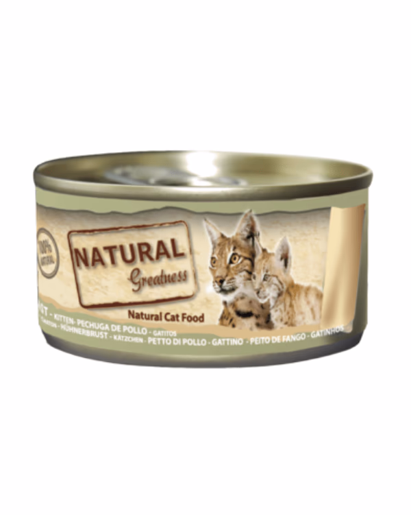 Natural Greatness Peito de Frango 70gr – Gato Adulto e Gatinho