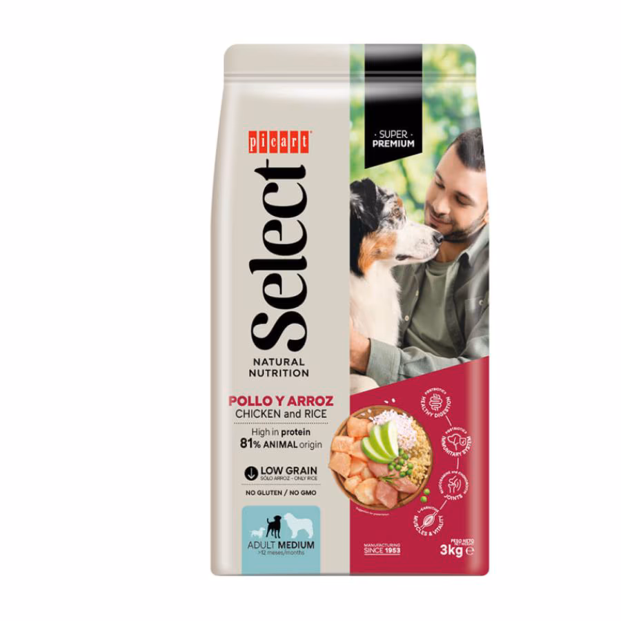 Picart Select Medium de Frango – Ração para Cão Adulto de Porte Médio