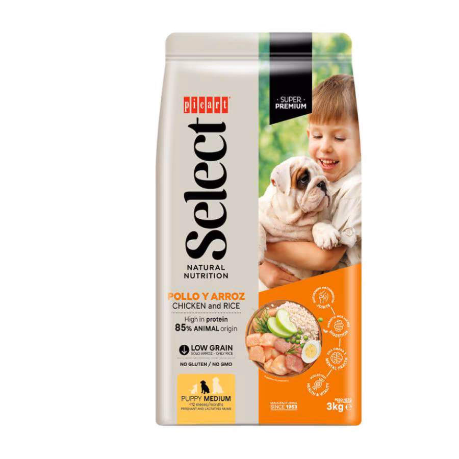 Picart Select Puppy Medium de Frango – Ração para Cachorro Médio