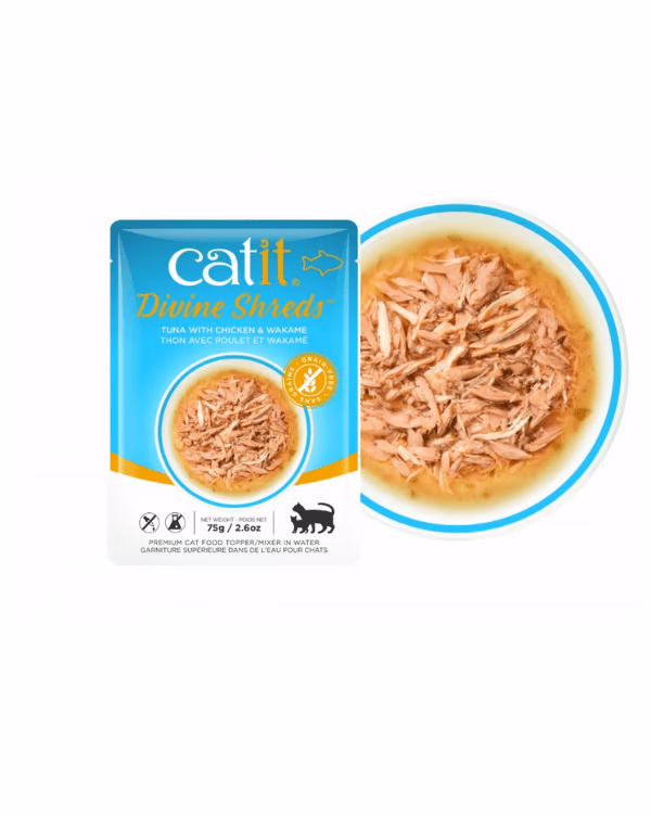 Catit Divine Sopa de Atum com frango e wakame 75g